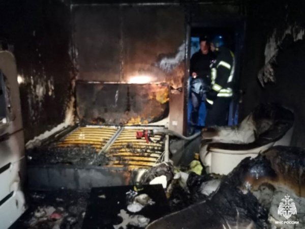 В Мурманске произошел пожар в квартире на улице Пономарева