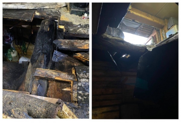 В Мурманске произошел пожар на территории гаражного кооператива
